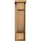 Ekena Millwork Alpine Rough Sawn Corbel w/Backplate, Western Red Cedar, 6"W x 10"D x 22"H COR06X10X22ALP01RWR - alternate 2